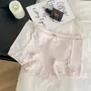 Cuecas Boxer de Algodão Puro para Mulheres, Floral Doce Menina Cintura Média 10A Antibacteriano Cavalo de Algodão Estendido Cuecas Boxer de Cintura Média