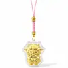 Llavero Año de la Oveja 2027 Colgante de Lámina Dorada de Año Nuevo Dibujo Animado Lindo Oveja del Zodiaco Adorno para Bolsa Regalo Promocional