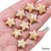 Cuentas sueltas de cerámica, cuentas redondas, forma de estrella de cinco puntas, concha, flor, accesorios de bricolaje, pulseras y collares.
