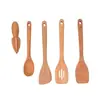 Colher de faia de alta qualidade Conjunto de utensílios de cozinha Espátula doméstica Colher pequena Pode ser usada como logotipo