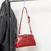 2026 Nueva Bolsa de Concha de Piel de Vaca Bolso de Bolos Vintage Bolso de Hombro Único a la Moda Debajo del Brazo
