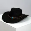 Sombrero de Vaquero Occidental Clásico Retro Más Vendido Transfronterizo de Amazon, Sombrero de Jazz de Moda Europeo y Americano para Hombres y Mujeres, Sombrero de Vaquero, Sombrero de Copa