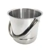 Alça de Balde de Gelo em Aço Inoxidável KTV Bar Balde de Gelo 14,5 cm Magnética Espessada Camada Única Balde de Gelo para Cerveja Água