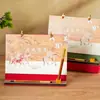 2026 Novo Criativo Couro Madeira Sólida Porta-Caneta Calendário Estilo Chinês Ilustração Calendário de Mesa Calendário Mensal Ornamento