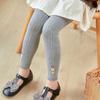 Leggings infantis primavera e outono bordadas florzinhas calças meias infantis listras verticais largas padrão de desenho animado leggings atacado