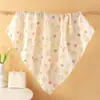 Envoltura de Gasa para Bebé con Estampado de Verano Toalla para Envolver Recién Nacido Manta Fina para Bebé Toalla de Baño Venta al por Mayor Respetuosa con la Piel