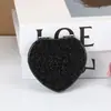 Espejo de Maquillaje en Forma de Corazón, Espejo Pequeño Plegable, Pequeño Regalo Promocional, Mayoreo, Logo en Bolsa, Espejo Portátil, Color Dorado