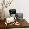 Bolso cruzado de moda para mujer, bolso pequeño cuadrado simple, bolso de hombro elegante para el trabajo, bolso cruzado casual retro con textura