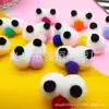 5cm punto Barrio Sésamo ojo de bola ojo de bola estéreo DIY niños poliéster alta elasticidad bola de pelo zapatos y sombreros calcetines accesorios