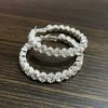 Brincos de Corrente de Garra de Strass de Nicho Simples Europeu e Americano Transfronteiriço Jantar de Casamento Nupcial Brincos de Diamante Banquete Jóias