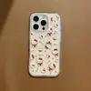 Tela Cheia Gatinho Fofo Adequado para Capa de Celular Iphone16Promax Apple 15Pro Suporte 14/13 Feminino Diamante Flash