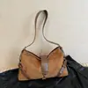 Mochila Cruzada Estilo Nuevo Diseño Otoño/Invierno Sentido del Diseño Nicho PU Combinado Gamuza Bolso Tote Gran Capacidad Bolso de Hombro Único