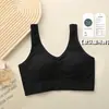Sujetador Deportivo de Espalda Ancha para Mujer de 40-100 kg, Ropa Interior con Copa Fija, Chaleco Tubo, Transpirable, Tallas Grandes para Mujeres con Curvas