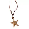Collar de Estrella de Mar Maillard para Mujer, Nueva Cadena Larga Versátil para el Uso Diario, Cadena para Sudadera con Colgante de Diseño Único