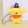 Chaveiro de PVC Personalizável em Estoque Transfronteiriço, Pingente de Mochila de Boneco Cartoon 3D de Silicone, Pequenos Presentes Criativos