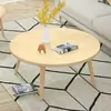 Mesa redonda de altura ajustable para cama, mesa de comedor simple con forma de nube para dormitorio, mesa baja para el hogar, mesita de noche para casa de alquiler en el dormitorio