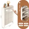 Armário de sapatos flip-door ultrafino estilo creme para entrada de casa, armário de entrada integrado, sapateira simples economizadora de espaço