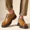 Botas Martin para hombre, de caña baja, con suela gruesa y cabeza grande, zapatos casuales de cuero, zapatos de moda británica, estilo retro, una generación de cabello