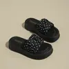 Zapatos Impermeables de Plataforma y Suela Gruesa para Verano, Nuevo Estilo de Verano 2026, Adecuados para Combinar con Vestidos, Chanclas para Mujer, Antideslizantes para Mujeres Embarazadas al Salir
