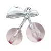 Pendientes Colgantes de Aleación Acrílica de Cereza de Cristal 3D para Hacer Manualidades Transfronterizos, Collares, Llaveros, Accesorios de Joyería