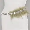 Cinto Versátil de Pelo de Coelho Novo, Cinto Peludo da Moda, Cinto de Cintura Sexy Estilo Europeu e Americano, Larga Decoração para Vestido