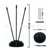 Soquete de bandeira de mesa base de mastro de bandeira de plástico redondo preto base de bandeira de mão para mesa de negociação de mesa atacado
