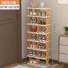 Sapateira Doméstica Rack de Armazenamento para Entrada Interior Pequeno Estreito Multicamadas Simples Armário de Sapatos para Dormitório de Estudantes Economizador de Espaço