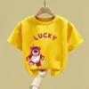 Ropa de Verano de Algodón Puro de Manga Corta para Niñas Estilo 2026 para Niños Medianos y Grandes, Camisetas, Tops, Playeras de Verano Frescos y Lindos