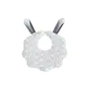 Baberos para Bebé Estilo Coreano Estilo Ins, Toalla Impermeable para Saliva de Recién Nacido, Babero Impermeable Anti-Escupir de Algodón Puro con Forma de Pétalo