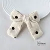 Estilo Coreano Tela de Algodón Relleno con Lunares Accesorios de Lazo DIY Bolsas y Zapatos Accesorios de Flores Leggings Accesorios de Ropa