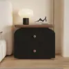 Nova mesa de cabeceira de armazenamento 2026 minimalista, sem necessidade de instalação, cor creme estilo mid-century, estilo moderno para o quarto