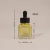 Botella cuentagotas cuadrada para cuidado del cabello 30ml botella de aceite esencial, sérum, base de maquillaje, producto para el cuidado de la piel botella dispensadora de loción con bomba de vidrio
