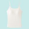 Ropa interior tipo cabestrillo para mujer, con cinturón y almohadilla para el pecho, sujetador integrado sin desgaste, base interior, prenda exterior tipo tubo, chaleco fino de verano con espalda hermosa.