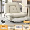 Sillón sofá individual, sofá cápsula espacial, sofá reclinable eléctrico giratorio para sala de estar, mecedora multifuncional de cuero WY