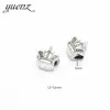 YuenZ nueva corona de aleación cuentas de agujero grande diy pulsera Joker accesorios de cuentas 12 * 12MM R96