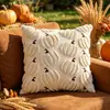 Funda de Almohada de Peluche de Calabaza Transfronteriza Festival de la Cosecha Cojín Acolchado Sala de Estar en Casa Funda de Cojín de Sofá de Otoño Naranja Venta al por Mayor