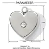 Gota de aceite amor hoja de arce flor titanio acero diy colgante collar femenino estrella luna libélula elefante acero inoxidable accesorios de joyería