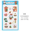 Adesivos de Natal adesivos transparentes para diário de vida animal material de diário adesivos de decoração de Papai Noel adesivos pequenos
