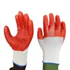 Directo de Fábrica nylon pvc guantes de goma para colgar naranja recubrimiento protector sumergido colgado completo semi-colgado guantes de protección laboral