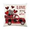 Amazon Nuevo Funda de Almohada con Estampado de Carta de Amor Día de San Valentín Hogar Sofá Decorativo Cubierta de Cojín Almohada de Cabecera