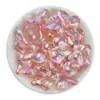 18*21mm Acrílico Transparente Chapado en Color Corazón de Melocotón Cuentas Sueltas Cuentas de Hilo Corazón de Melocotón Pulsera Hecha a Mano Accesorios para Joyería DIY