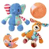 Brinquedos de Cachorro de Pelúcia Brinquedos Squeaky para Pets Cães Gatos Resistentes à Mordida Interativos para Limpeza dos Dentes dos Cães Brinquedos de Mastigar Suprimentos para Pets