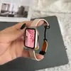 Para Pulseira Mi Band 9pro 8PRO Couro Fivela Magnética Luxo Leve Cor Contrastante de Nicho Pulseira de Pulso Pulseira de Relógio de Substituição