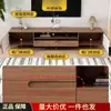 Nuevo juego de mueble de TV y mesa de centro estilo chino para apartamentos pequeños, mueble auxiliar de pie para sala de estar, soporte de TV para uso doméstico, diseño ampliado y de lujo ligero