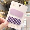 Pinza para el cabello a cuadros cuadrados color caramelo para niños, clip BB, clip para flequillo, juego de dos piezas, accesorios para el cabello, clip lateral, pinza para el cabello a juego por colores, estilo coreano