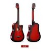 Fábrica de Origen Guitarra Guitarra Acústica Instrumento de Guitarra Guitarra Acústica de Madera de 38 pulgadas Mango de Fibra de Carbono Guitarra de Tilo