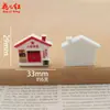 Novos Miniaturas Retrô de Antigos Prédios Estatais DIY Acessórios de Resina Cola de Creme Charms Pingentes Decorações Enfeites