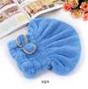 Gorro Secador de Pelo Vellón Coral Adulto Coreano Gorro Secador de Pelo Lazo Gorro de Ducha Artefacto Absorbente de Agua Turbante Suave Gorro de Ducha