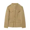 Moda Feminina Transfronteiriça 2026 Estilo Europeu e Americano Versátil Alça de Ombro com Detalhe de Bolso Blazer Slim Fit para Mulheres B69510