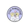 Broche da Série Gato Cartoon Criativo Fofo Fofo Fofo Formato de Gato Redondo Emblema de Metal Personalizado Acessórios Transfronteiriços